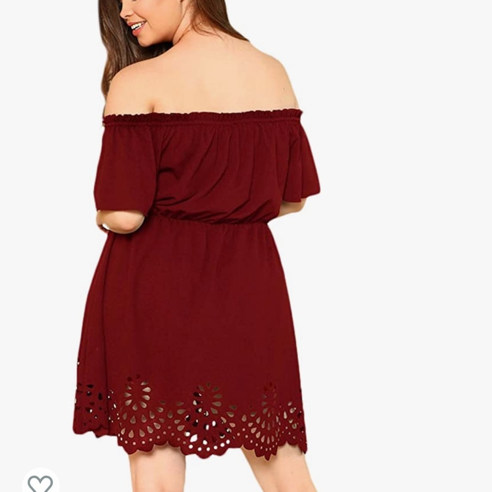 3x burgundy dress with cut outs. Never used